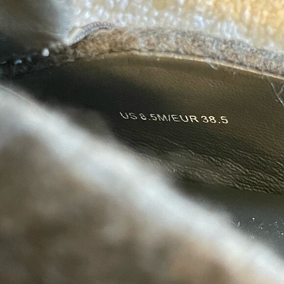 Vince Blair Slides Grey Wool Slip-On Backless Sneakers Flats Shoe Size 8.5 - Picture 7 of 8